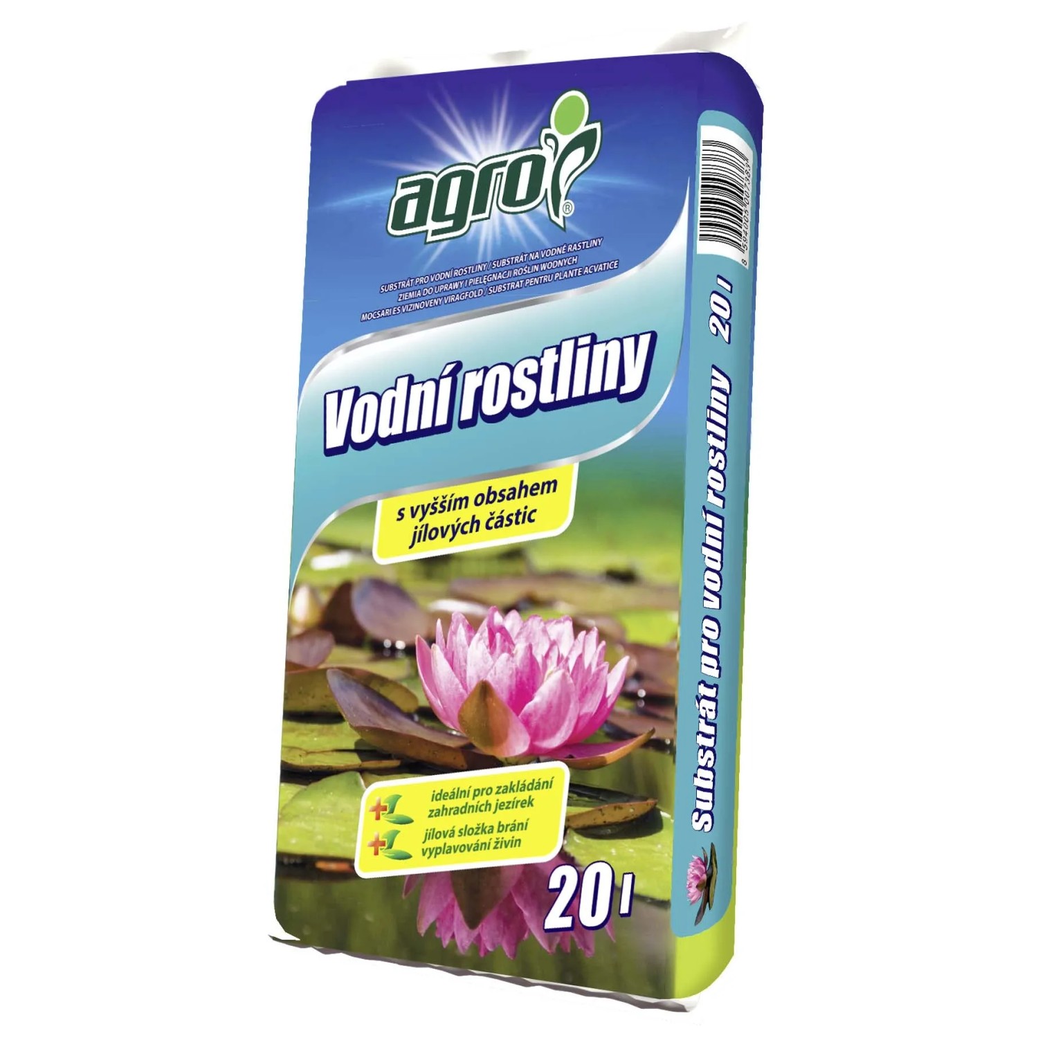 AGRO Substrát pro vodní rostliny 20 l