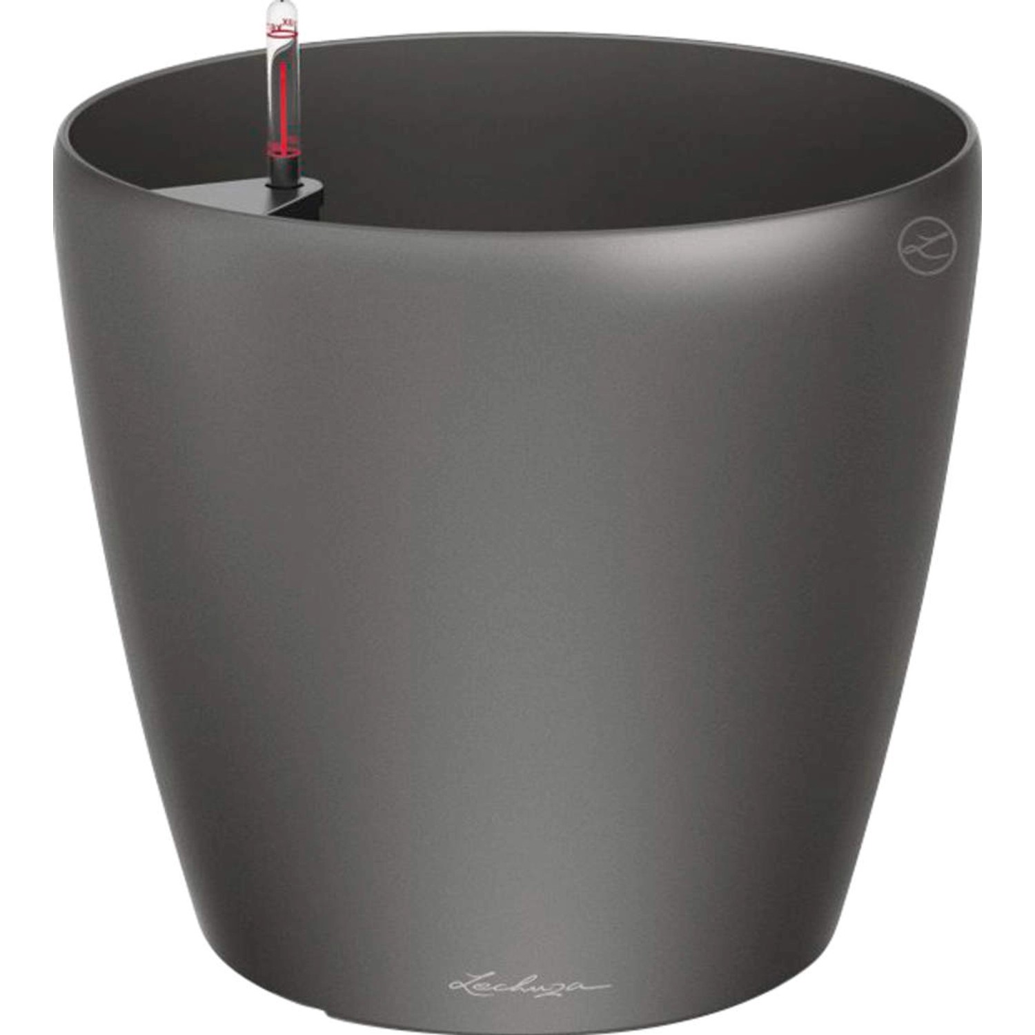 Lechuza Květináč Classico Premium 70, antracitová metalická, pr. 70 x 65 cm