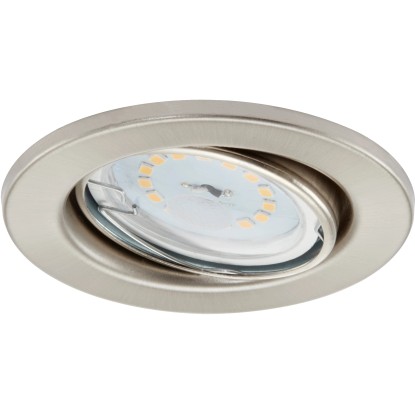 Briloner Sada vestavných LED svítidel 3dílná kov matný nikl otočná