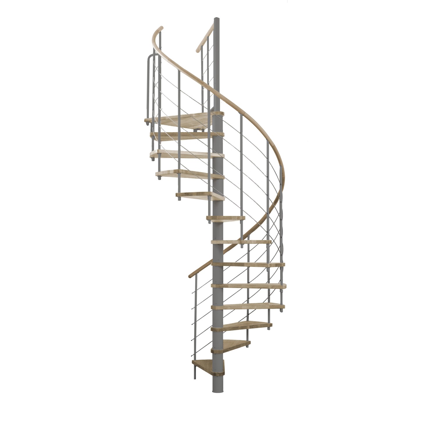 Minka STAIRS Kombinované točité schodiště Venezia dub/šedá pr. 160 cm