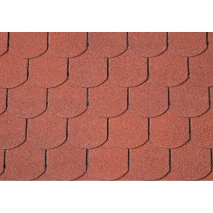 Onduline Asfaltový šindel Bardoline CLASSIC bobrovka, červená, 2 m2