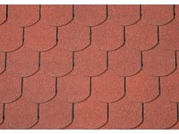 Onduline Asfaltový šindel Bardoline CLASSIC bobrovka, červená, 2 m2