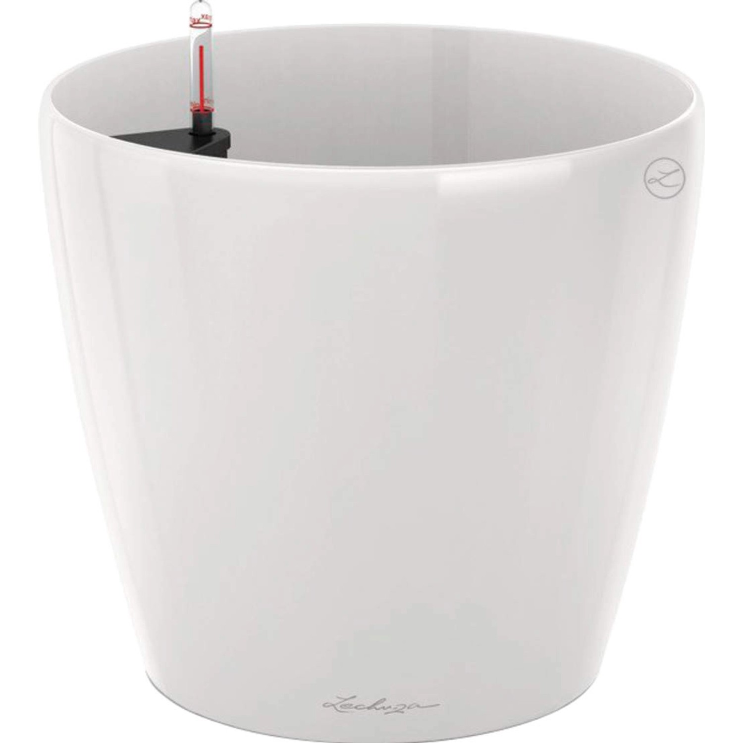 Lechuza Květináč Classico Premium 60, bílá vysoce lesklá, pr. 60 x 56 cm