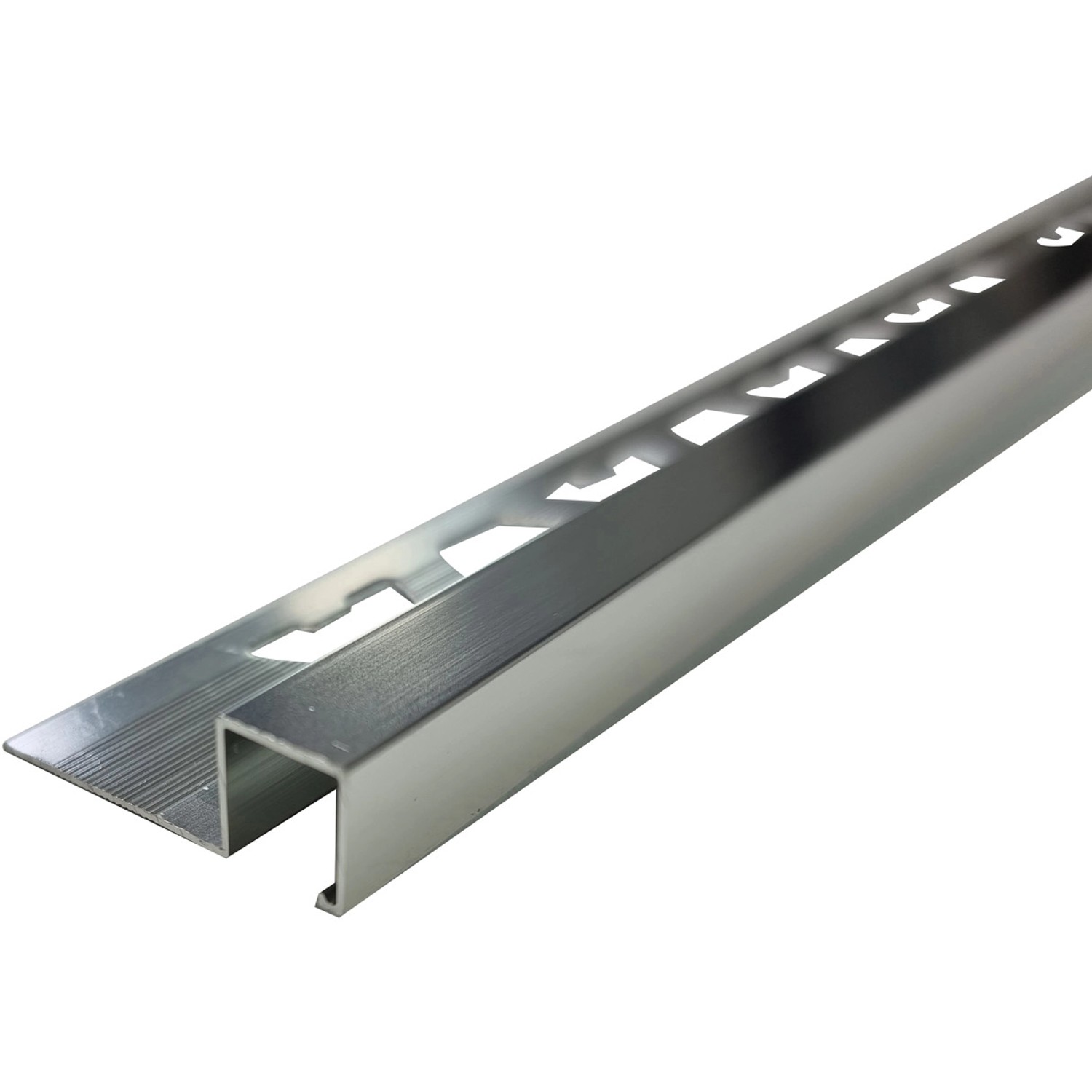 Arcansas Ochranný profil ALUSQUARE alu stříbrný elox leštěný 12,5 x 27 x 2500 mm