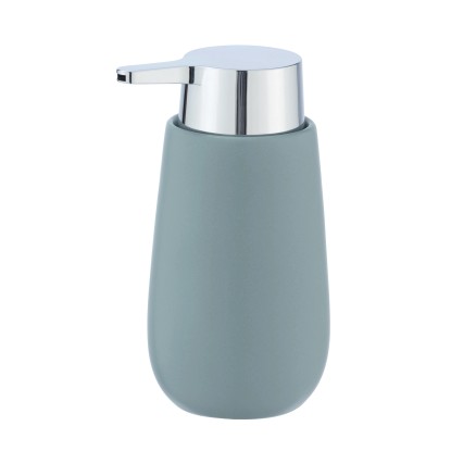 Wenko Dávkovač mýdla Badi 0,32 l keramický 9,5 cm x 16 cm x 8 cm modrošedý