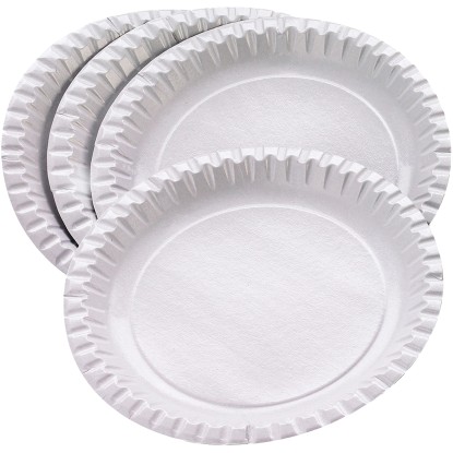 Happy People Papírové talířky průměr 23 cm bílé, 10 ks