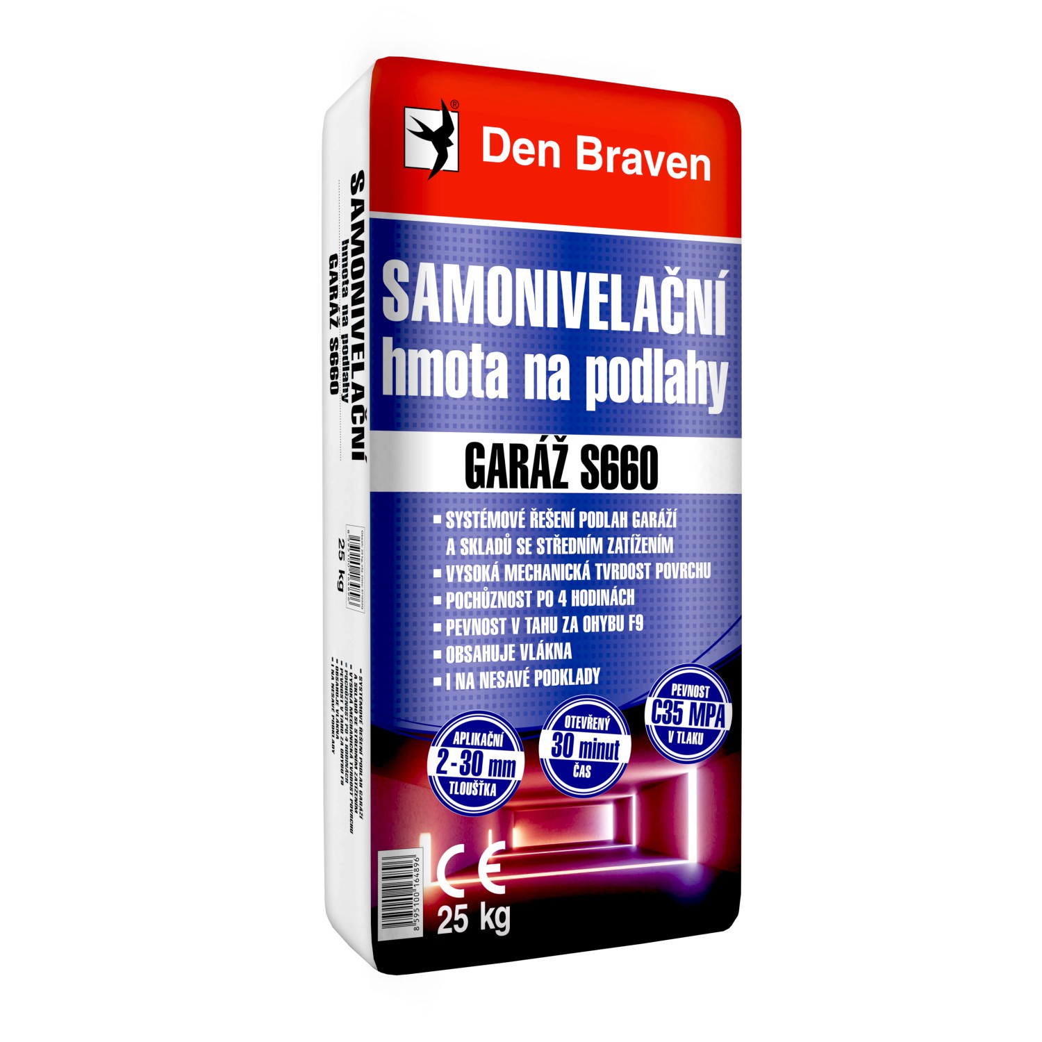 Den Braven Samonivelační hmota na podlahy GARÁŽ S660