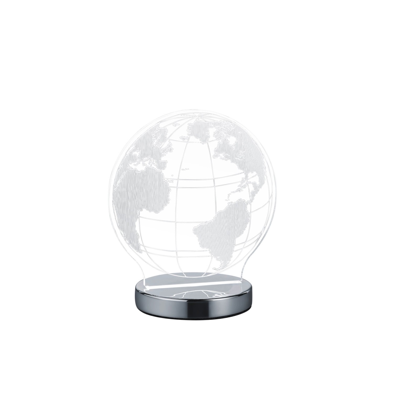 Reality Globe led stolní lampa chrom r52481106 RER52481106