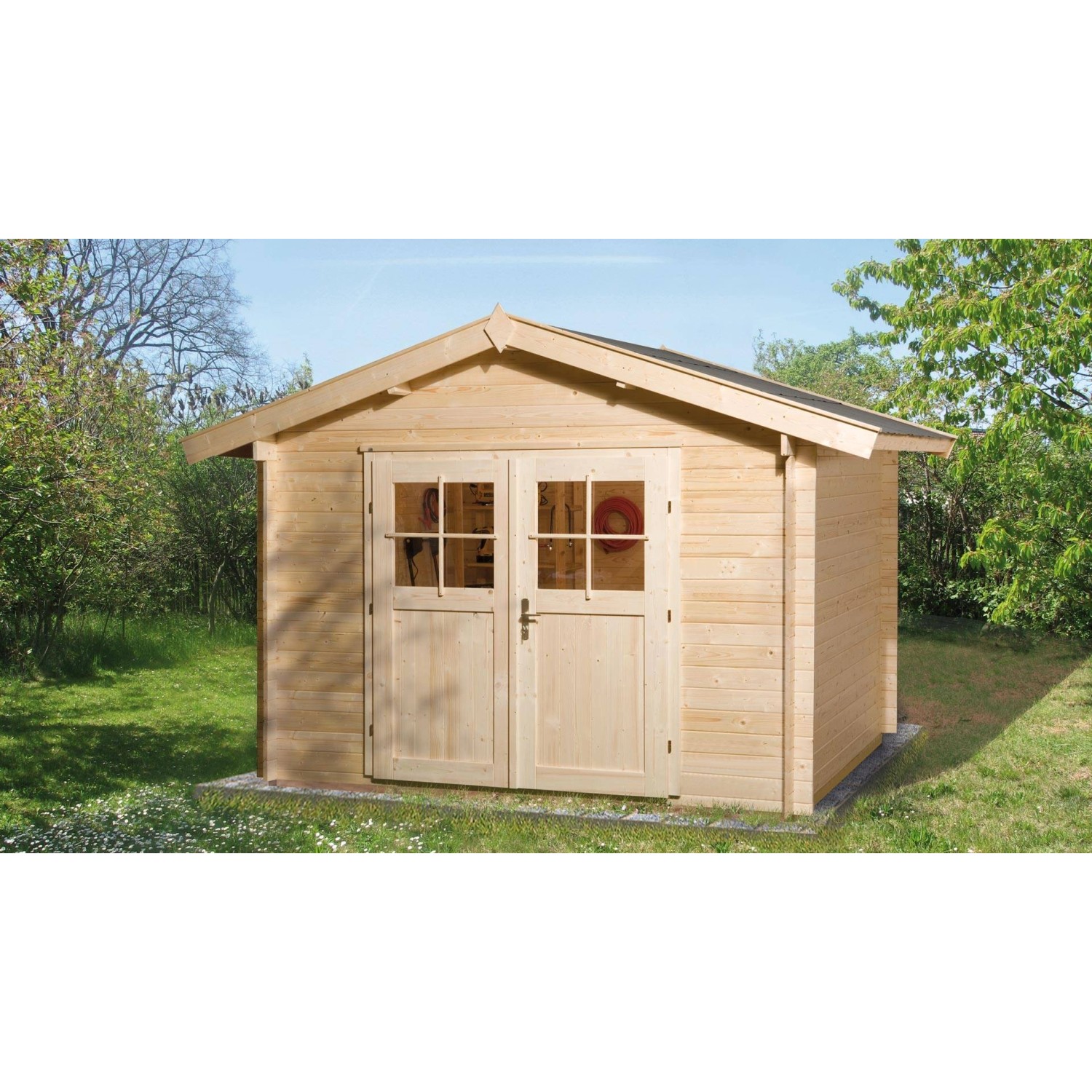 Weka Dřevěný zahradní domek 112 vel. 4, přírodní, 300 x 200 cm