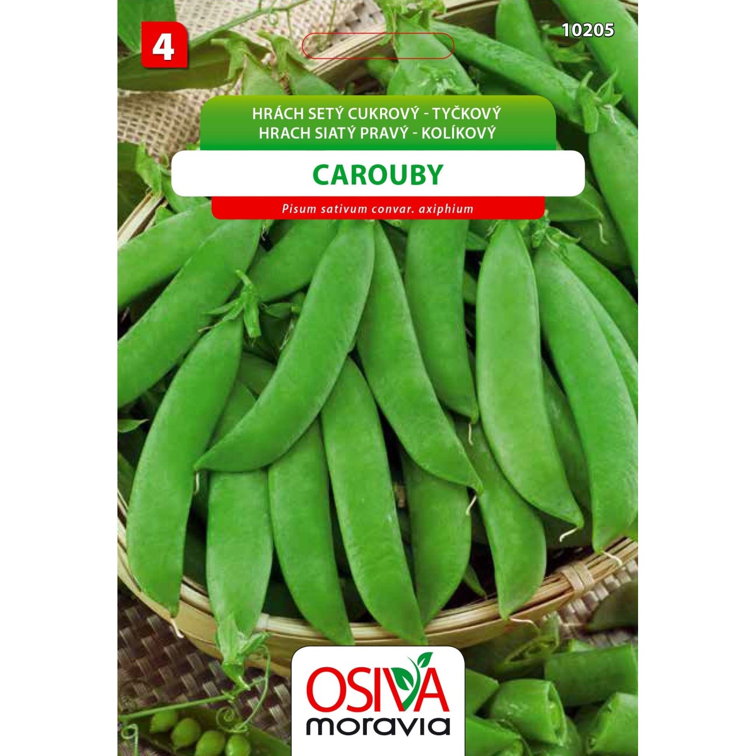 Semínka Hrách setý cukrový tyčkový Carouby (Pisum sativum convar. axiphium)