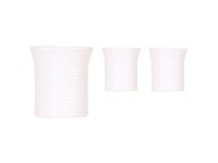 Keramický květináč Furrow bílý pr. 9 x 10 cm Keramický květináč Furrow bílý pr. 9 x 10 cm