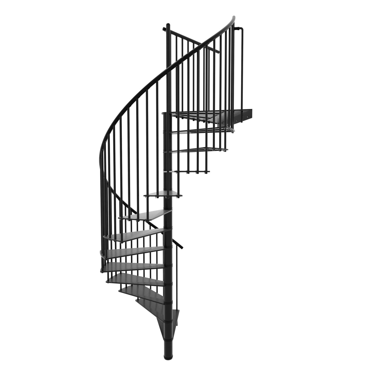 Minka STAIRS Kovové točité schodiště Portofino černé pr. 160 cm