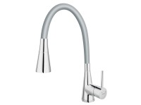 Novaservis Stojánková dřezová baterie Ferro Flexi 70720 šedé rameno a sprška