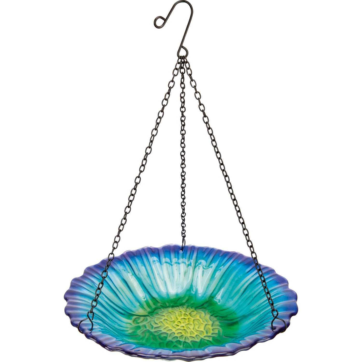 Závěsné pítko pro ptáky květina modrá pr. 28 cm