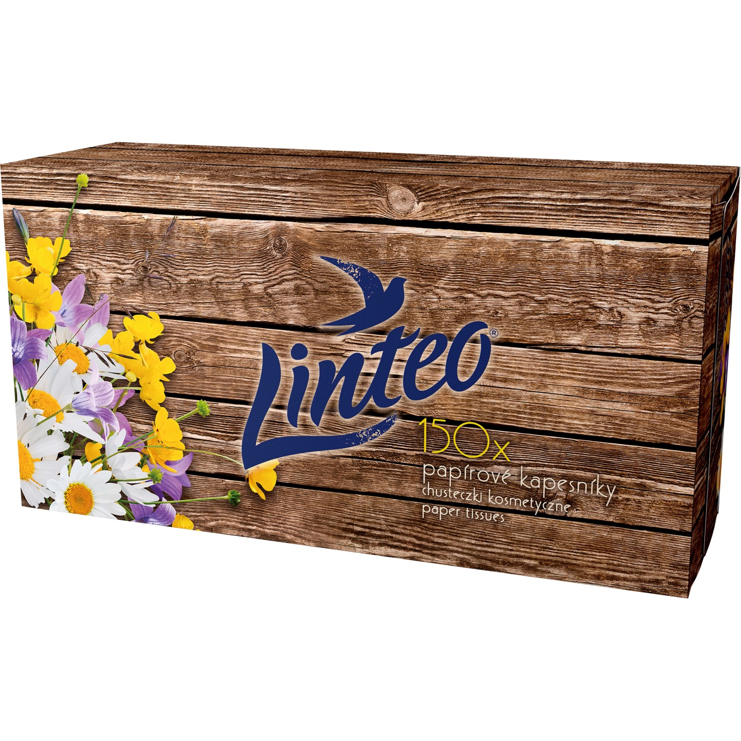 Linteo Paper Tissues Two-ply Paper, 150 pcs per box papírové kapesníky 150 ks