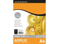 Daler Rowney Blok akrylový, 190 g/m2, 16 listů A4