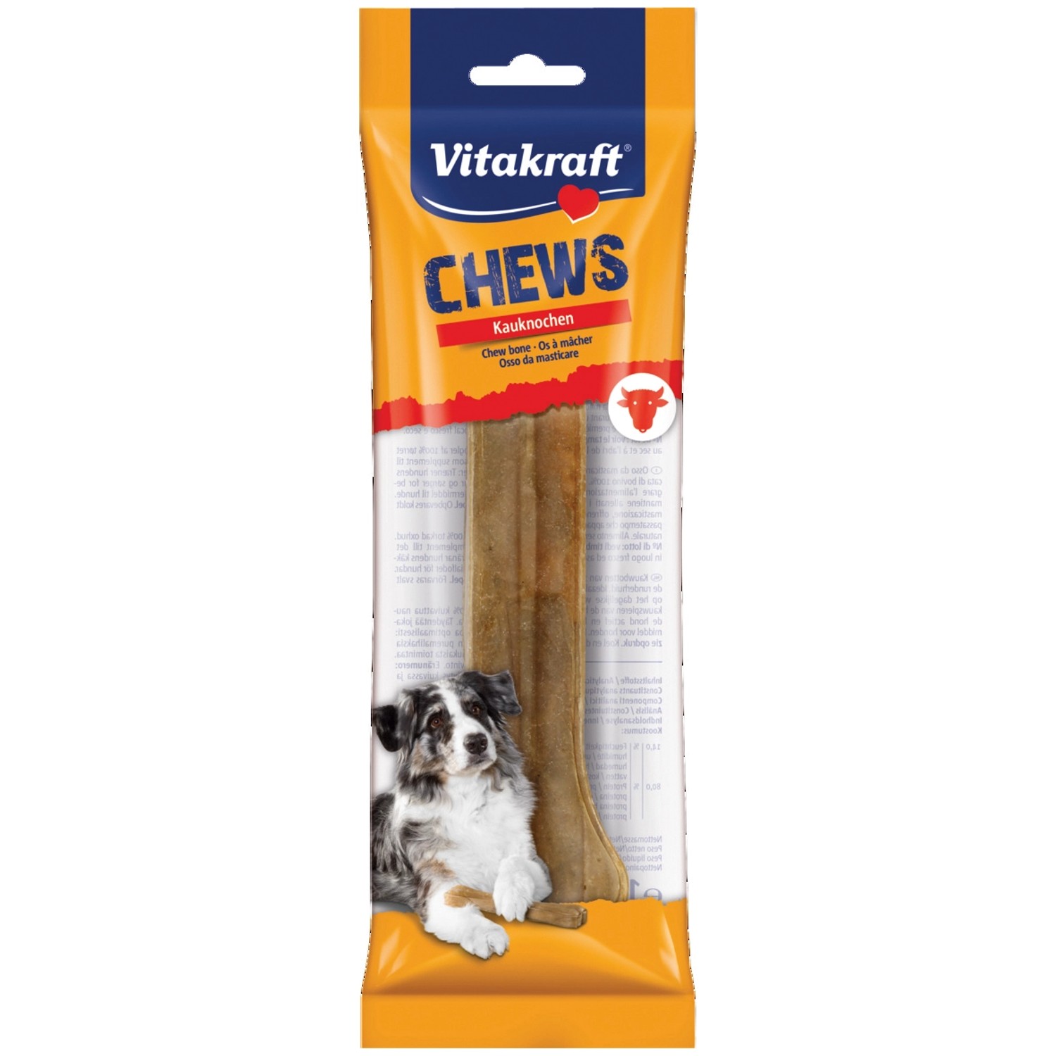 Vitakraft Pochoutka pro psy Chews, žvýkací kost 22 cm, 1 ks