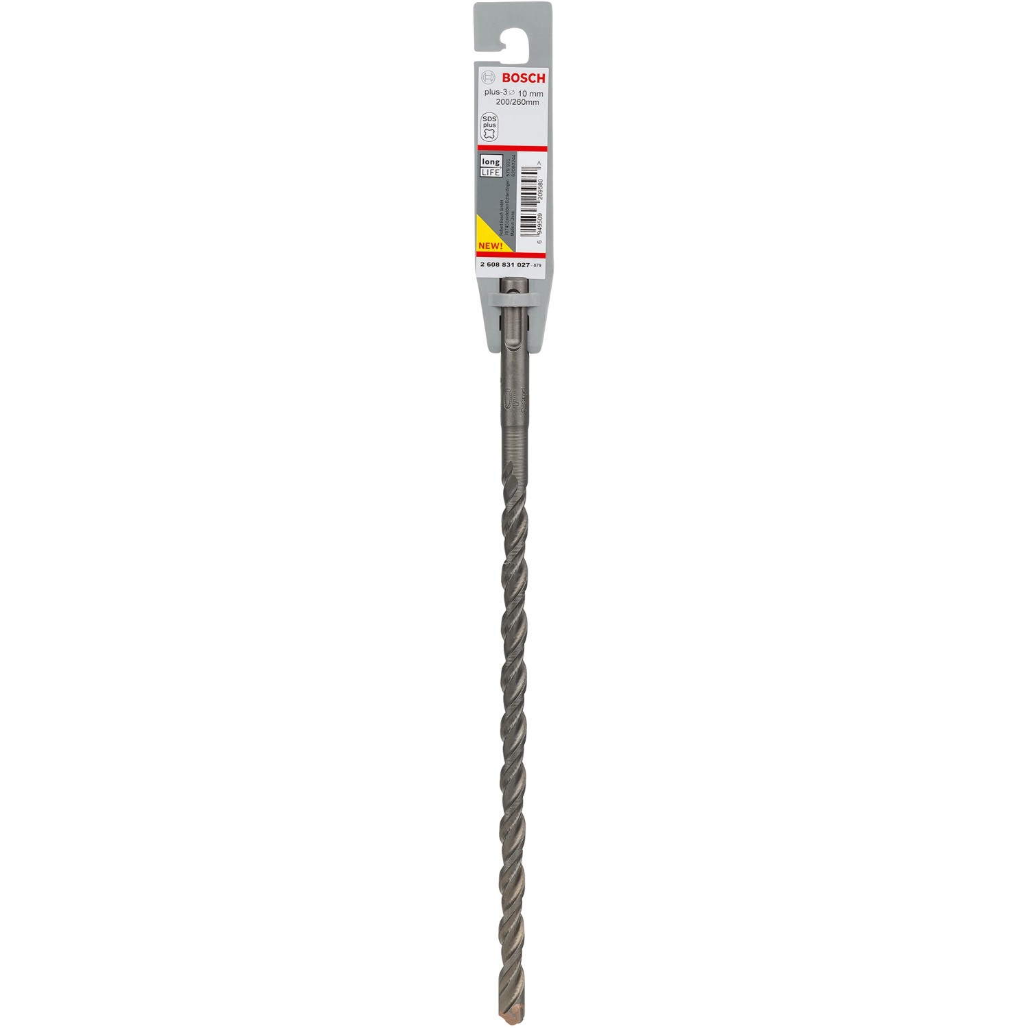 Bosch Spirálový vrták pro vrtací kladiva SDS Plus-3, 10 x 200 x 260 mm