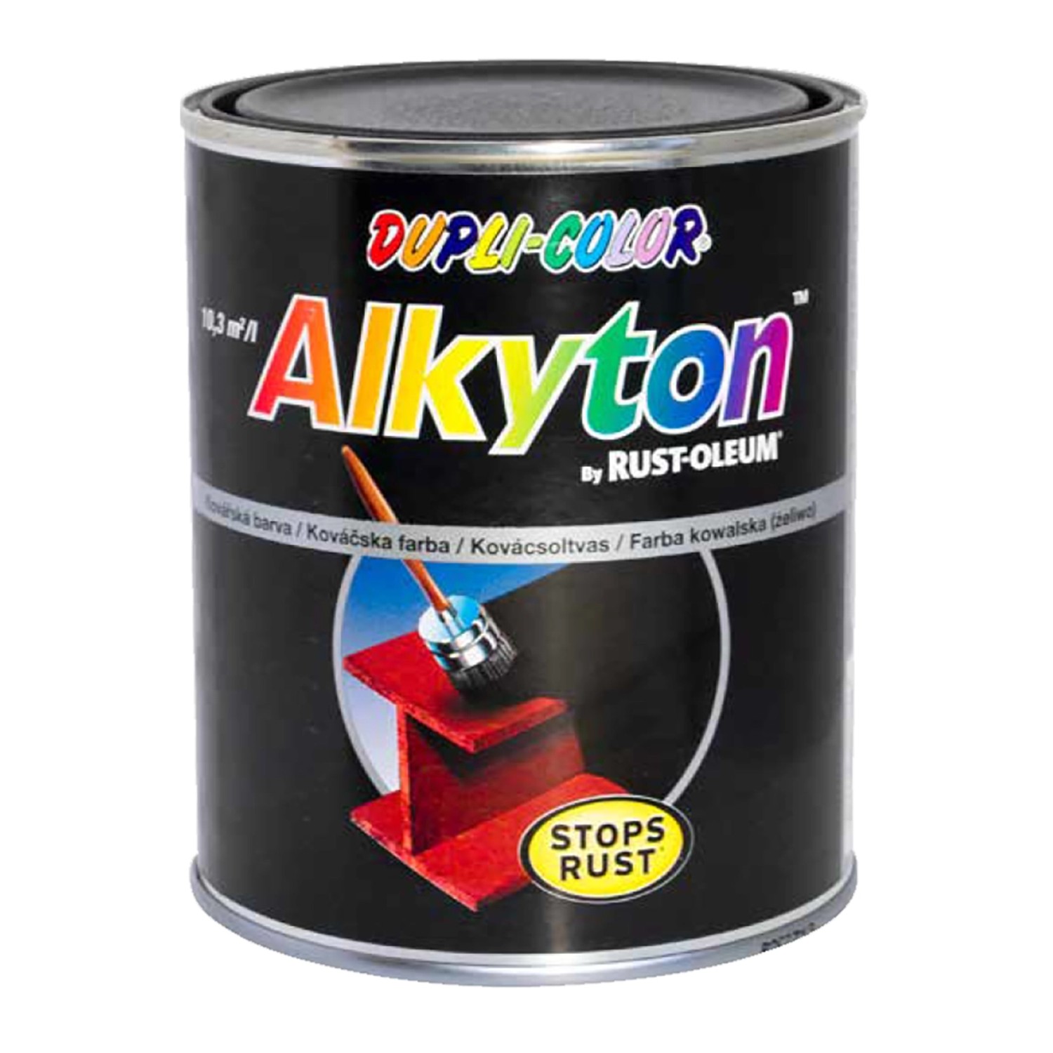 DUPLI-COLOR Kovářská barva ALKYTON 7418 stříbrná 750 ml