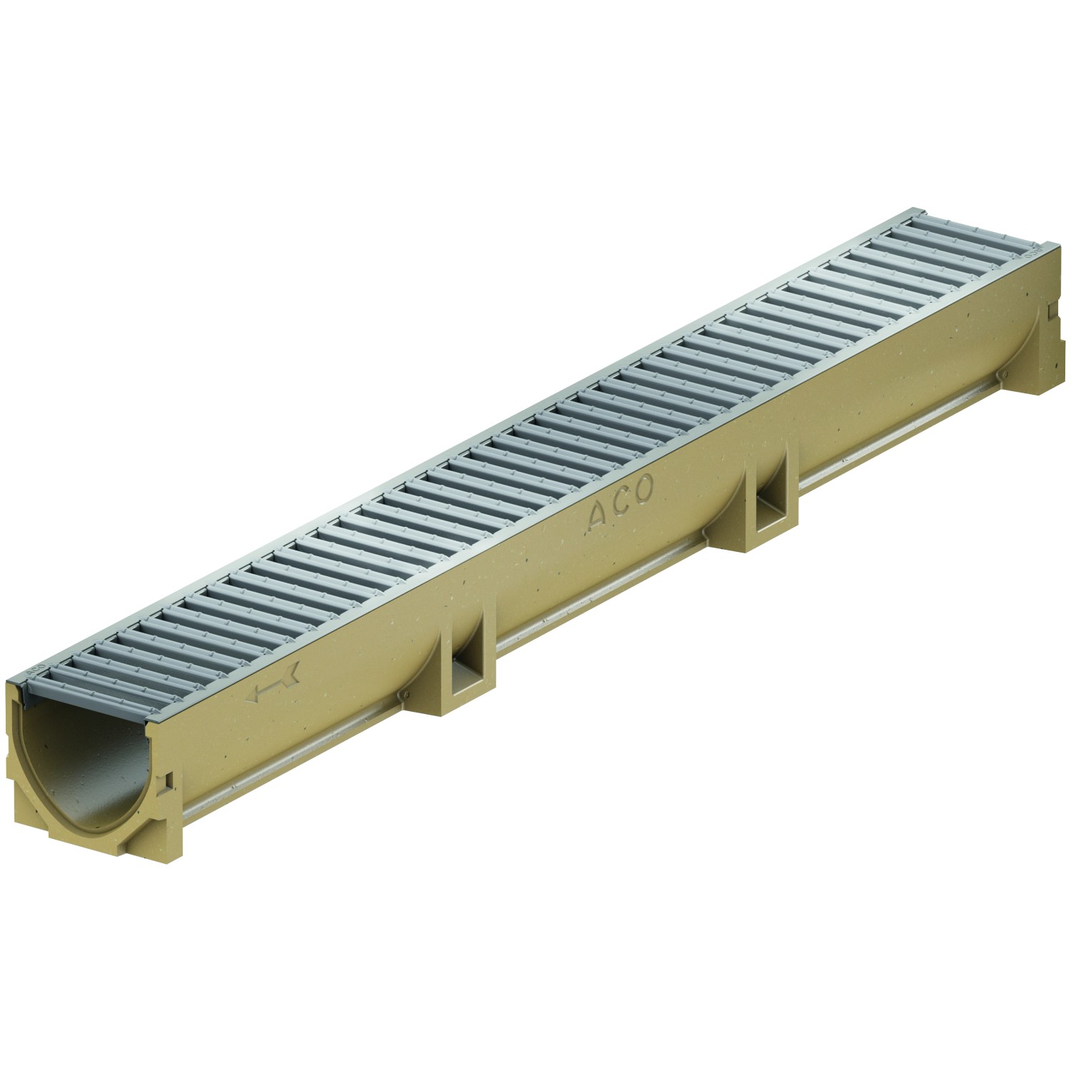 ACO Odvodňovací žlab Self Euroline, pozinkovaný můstkový rošt, 1 m