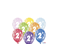 PartyDeco Balón latexový metal 30cm 