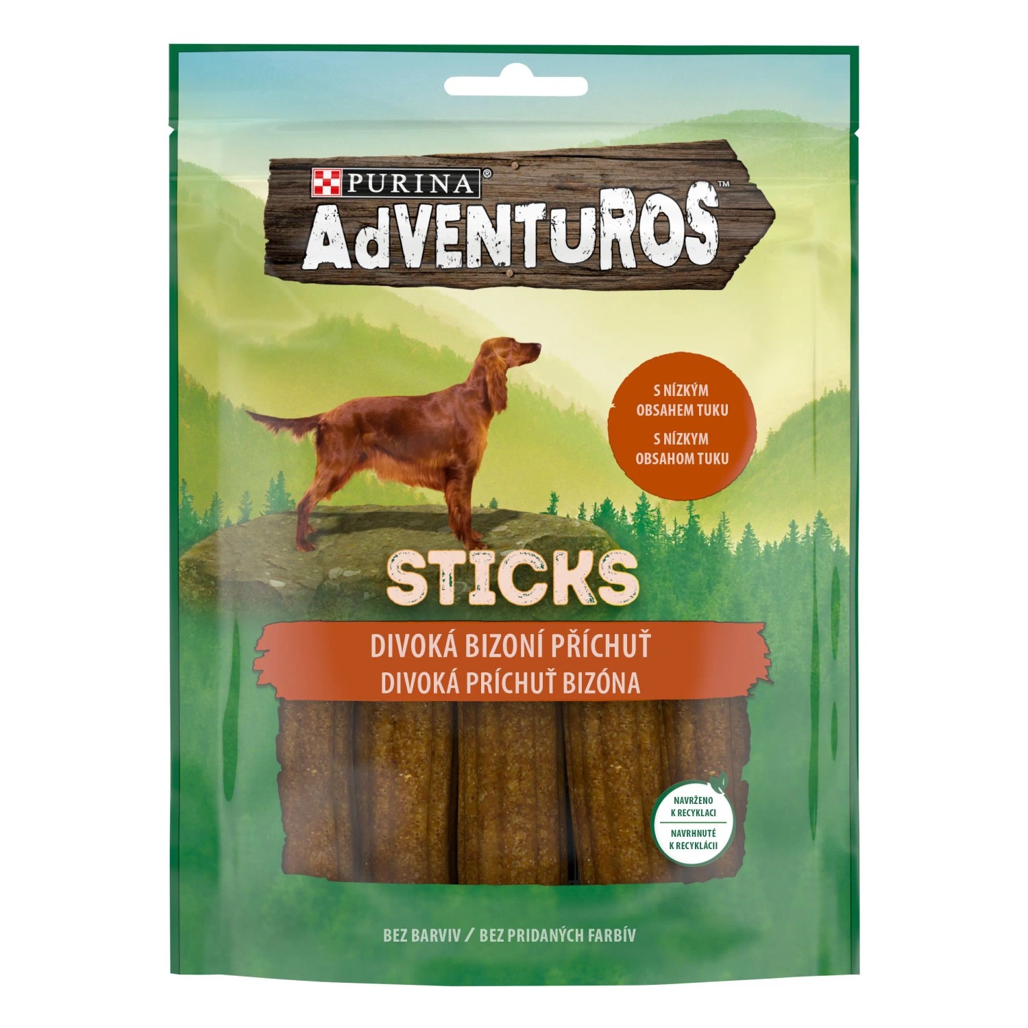 PURINA Adventuros Sticks pamlsky pro psy bizoní 120 g