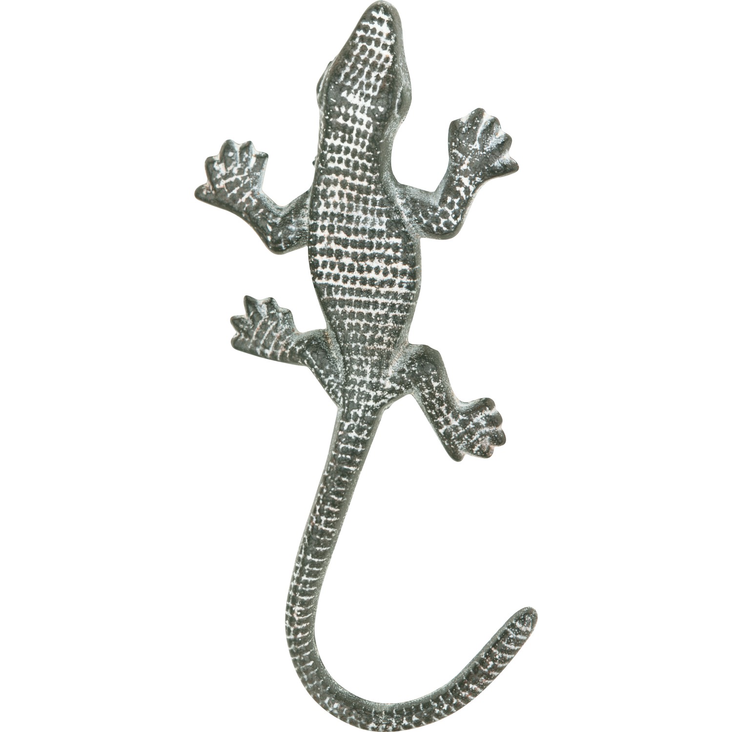 Kovová dekorativní figurka ještěrky, 28 cm