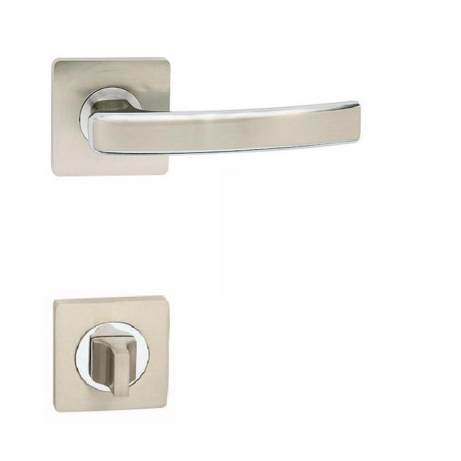 Cobra Rozetové dveřní kování Gabri-S WC, chrom lesklý/nikl matný