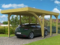 Skan Holz Přístřešek na auto Friesland ALU typ 5, zelený, 314 x 555 cm