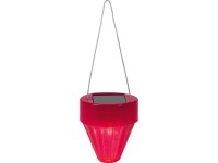 LED solární svítidlo mini lucerna růžová
