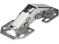 Hettich Mini závěs k našroubování s pružinou poniklovaný, 6 ks