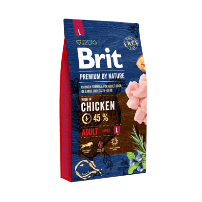 Brit Granule pro psy Premium by Nature JUNIOR L 25-45 kg s kuřecím 8 kg
