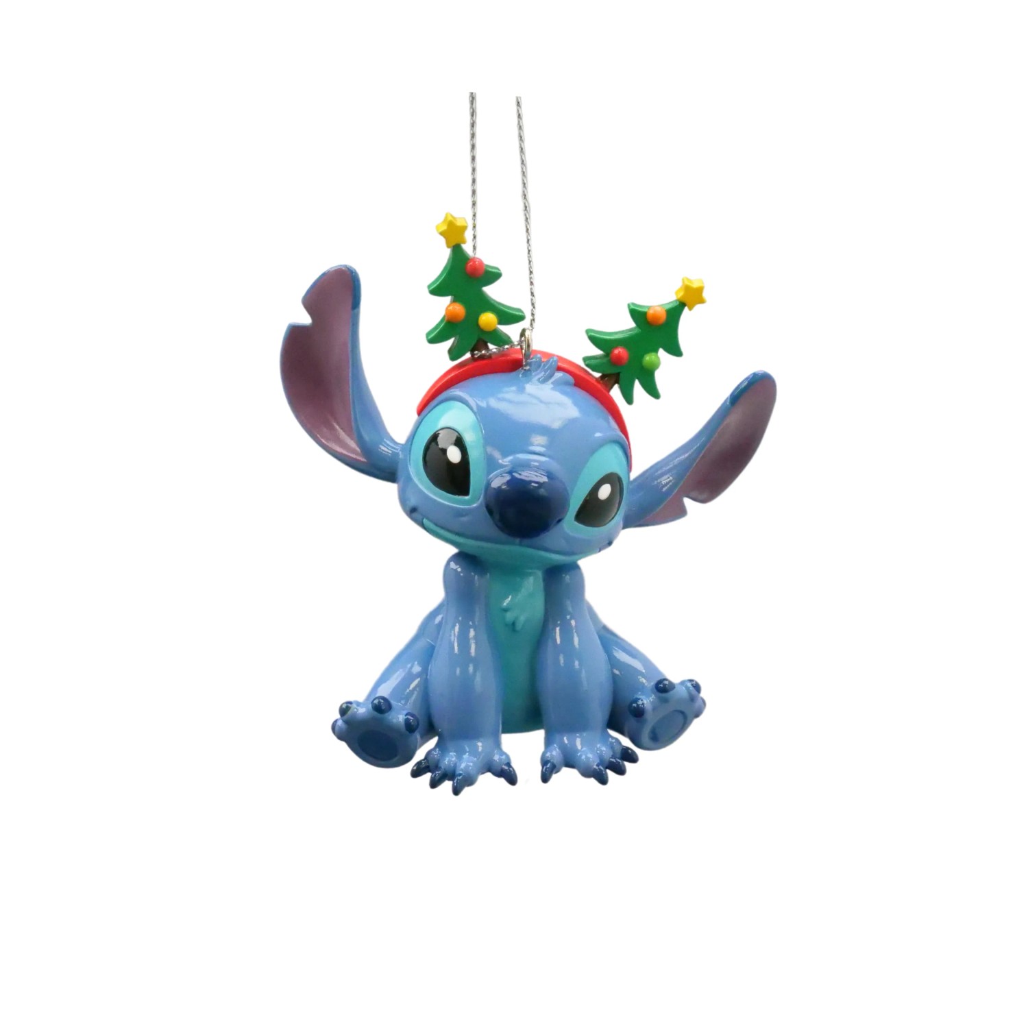 Disney Vánoční ozdoba Lilo&Stitch Stich s čelenkou 9 cm