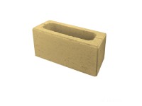 DITON Plotová tvárnice s fazetou H hladká písková 38,5 x 19 x 19 cm