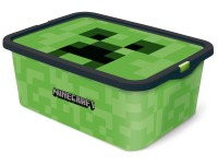 Úložný box s víkem Minecraft, plast, 13 l