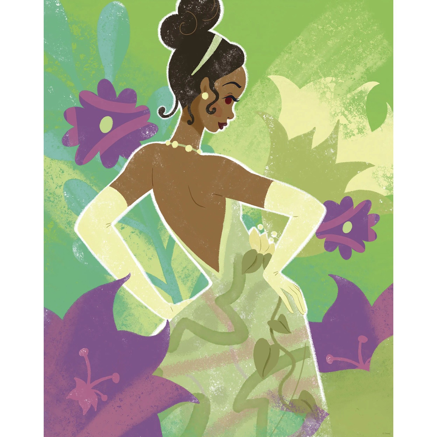 Komar Plakát Disney Princess Tiana in Green 40 x 50 cm