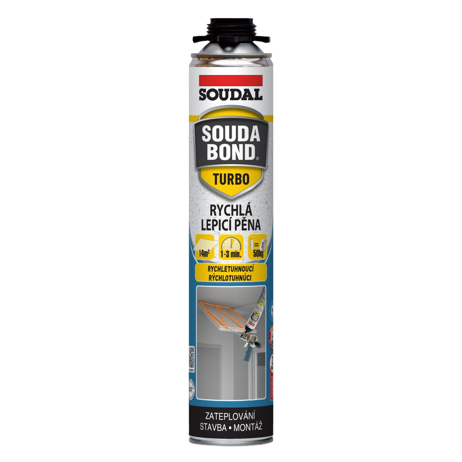 SOUDAL Rychlá lepicí pěna Soudabond Easy Turbo 750 ml