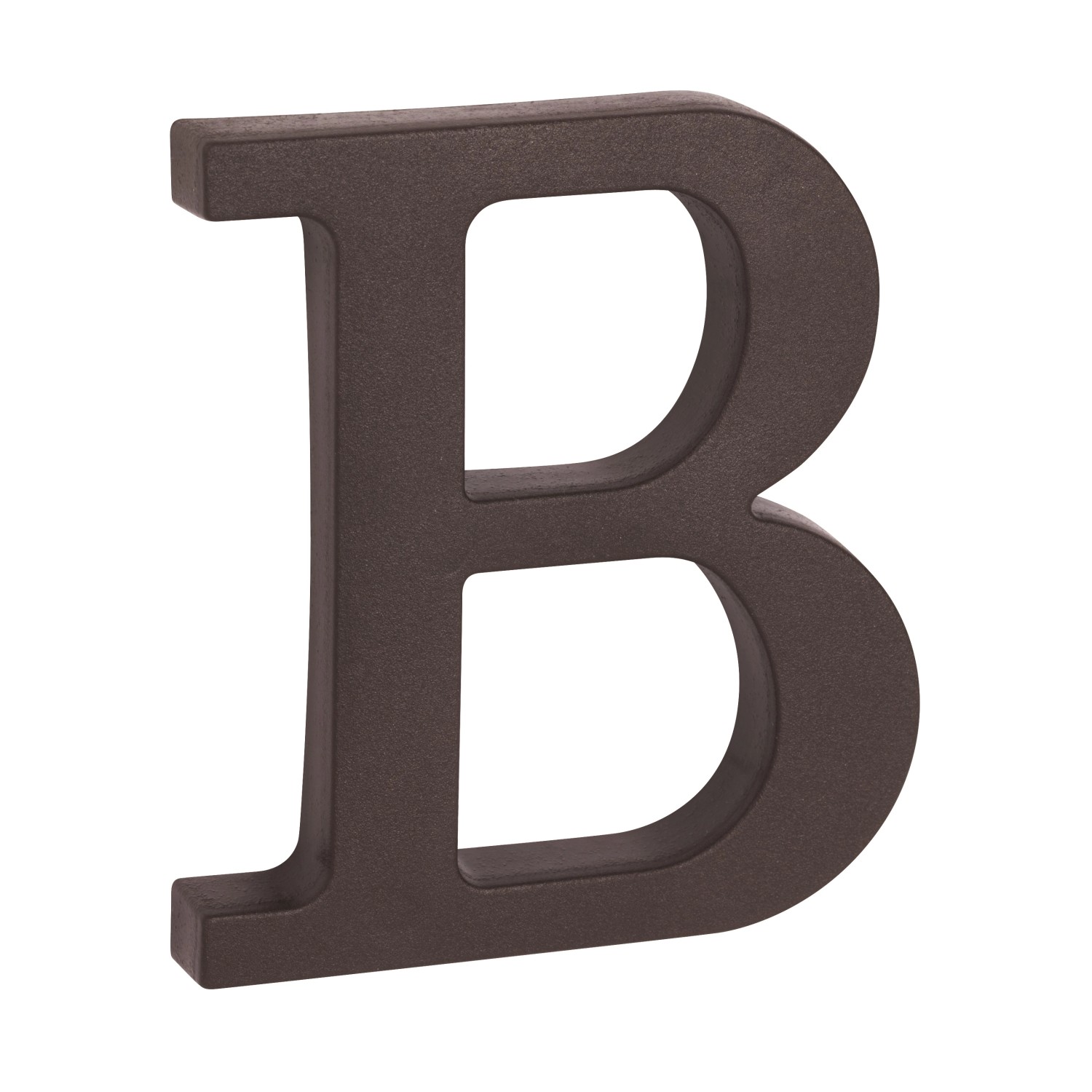 Domovní písmeno plastové hnědé B 9 cm