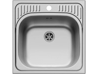 PYRAMIS Nerezový dřez ET34 1B hladký, 48 x 48 cm PYRAMIS Nerezový dřez ET34 1B hladký, 48 x 48 cm