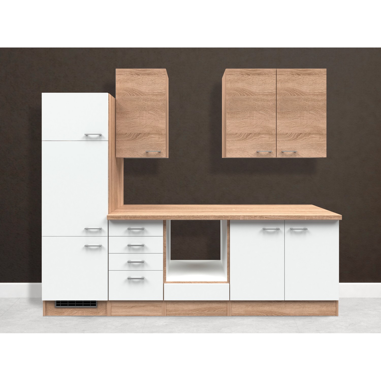 Flex-Well Kuchyně Florida 270 cm/typ 12 - bez el.spotřebičů a dřezu