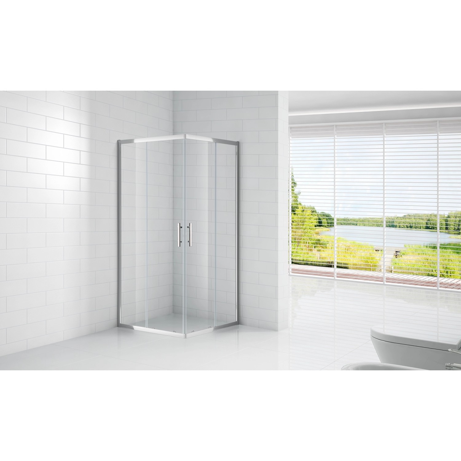 Sprchový kout čtvercový OBI SQUARE NEW 185 x 90 x 90 cm
