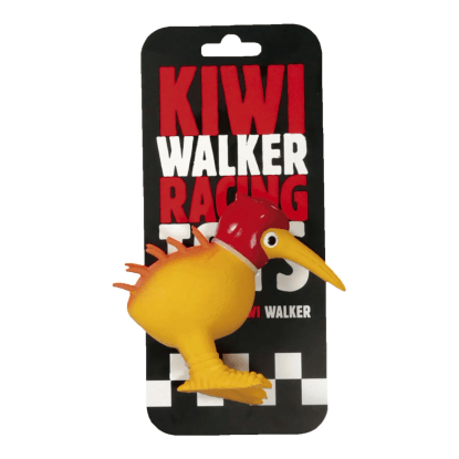 Kiwi Walker Latexová hračka pískací Racer, červená, 10,5 cm