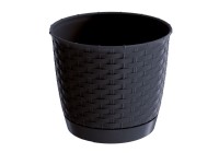 Prosperplast Květináč Ratolla Round 14,5 cm, antracit