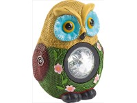 OBI LED solární svítidlo Orune sova zelené - žluté