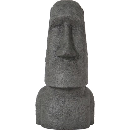 Zahradní soška busta Moai 96 cm šedá