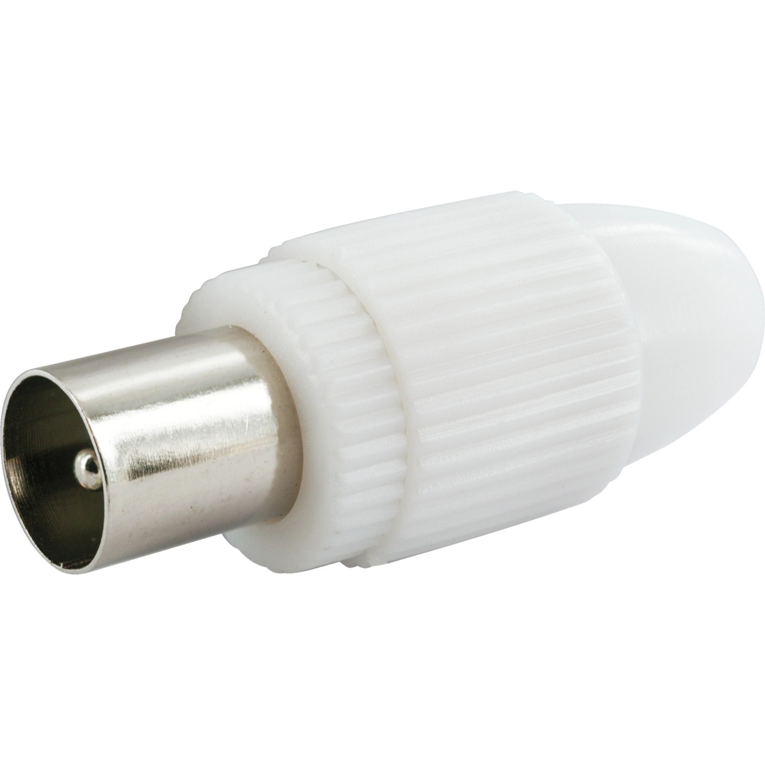 Schwaiger Koaxiální zástrčka bílá