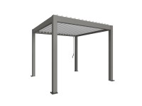 Biohort Pergola 3 x 3 křemenově šedá/bílá 312 x 312 cm