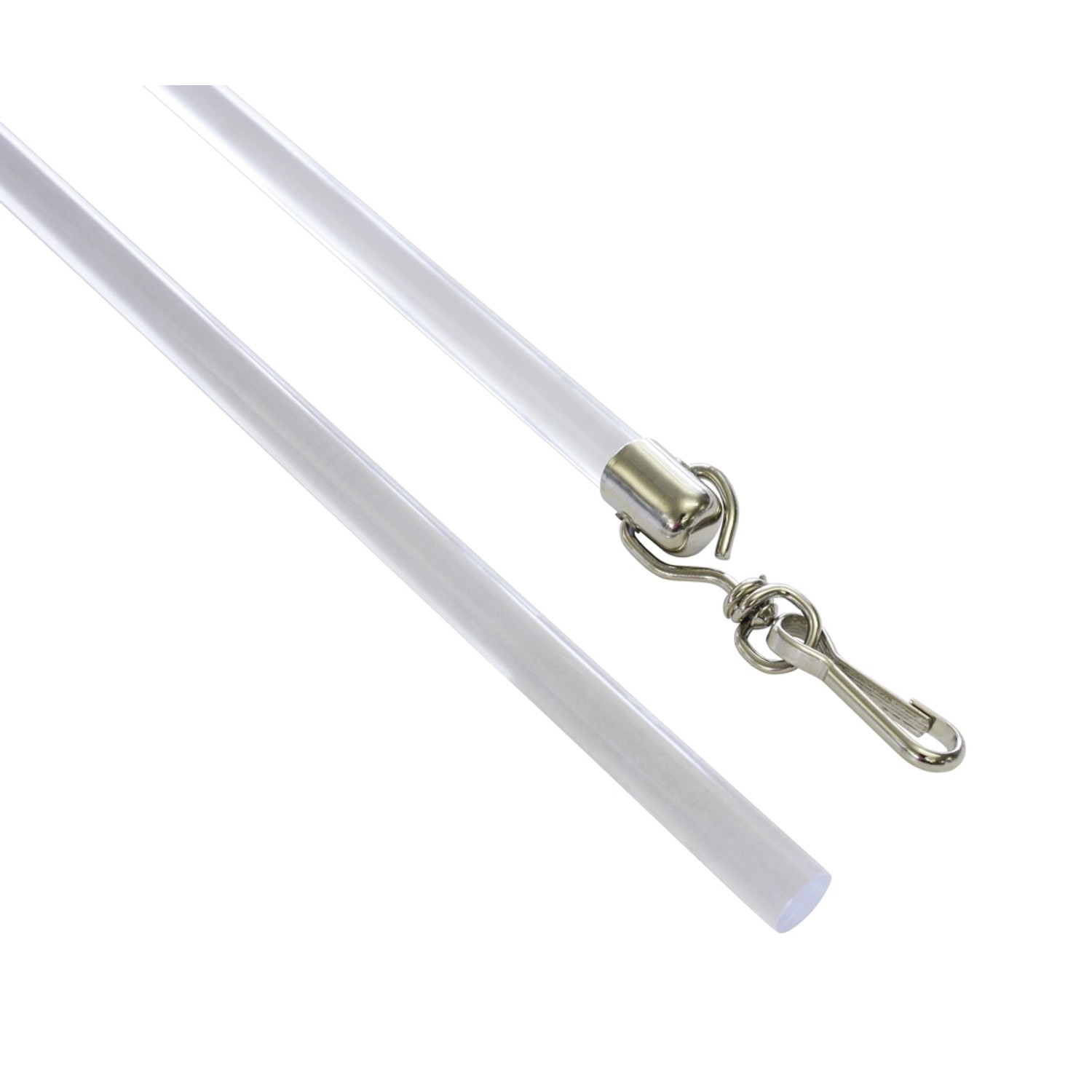 Gardinia Ovládací tyčka z plexiskla transparentní 75 cm, 2 ks