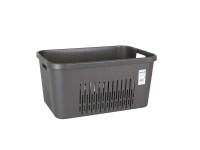 Tontarelli Koš na prádlo Bella šedý 58 x 38 x 28 cm