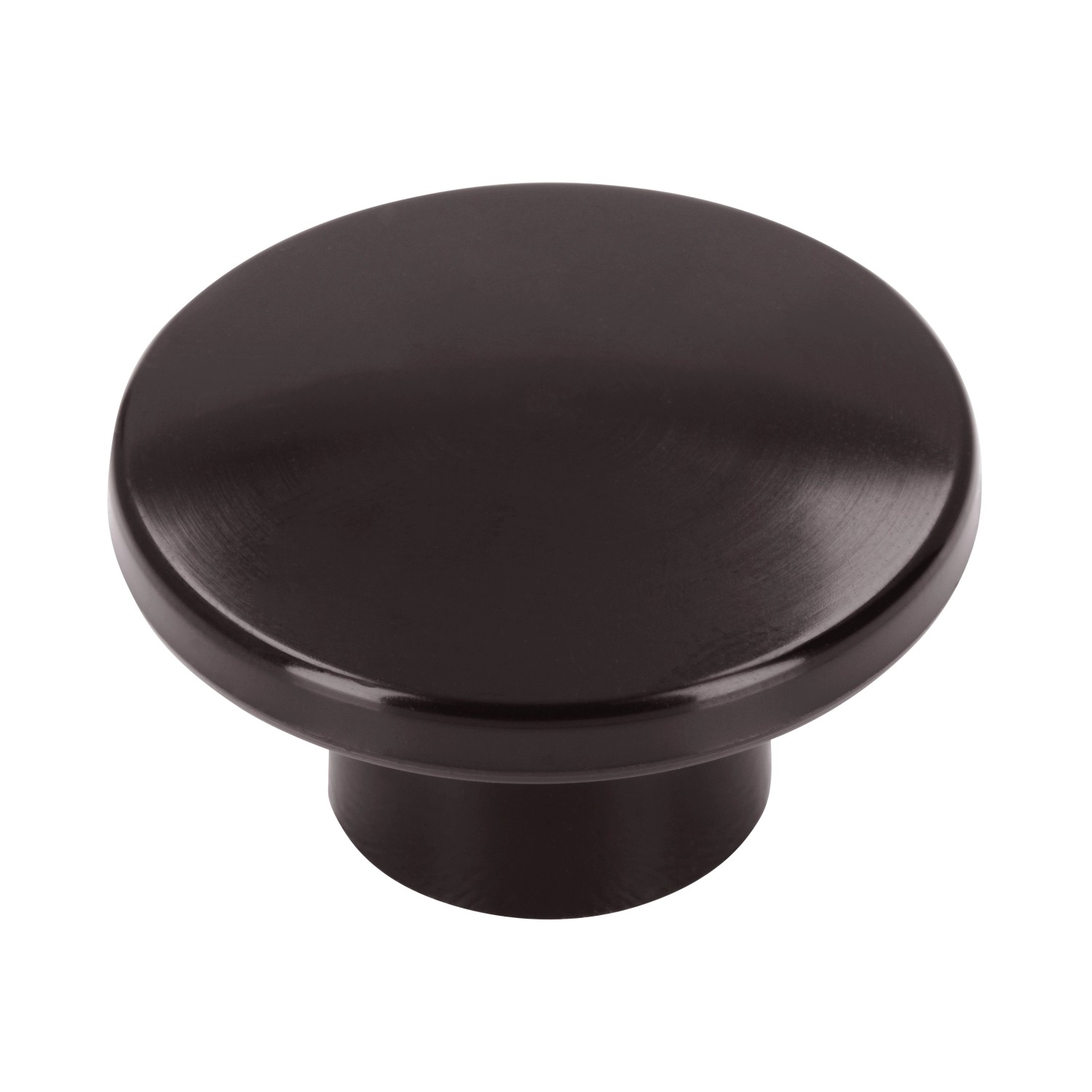 Siro Nábytková knopka 0104 kulatá, plast černohnědý 35 mm